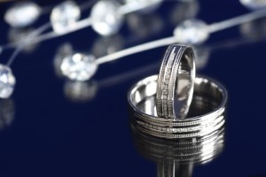 White gold rings