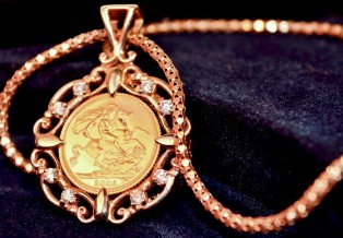 gold coin jewelry