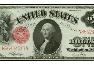 1917 $1 Washington Saw Horse Note