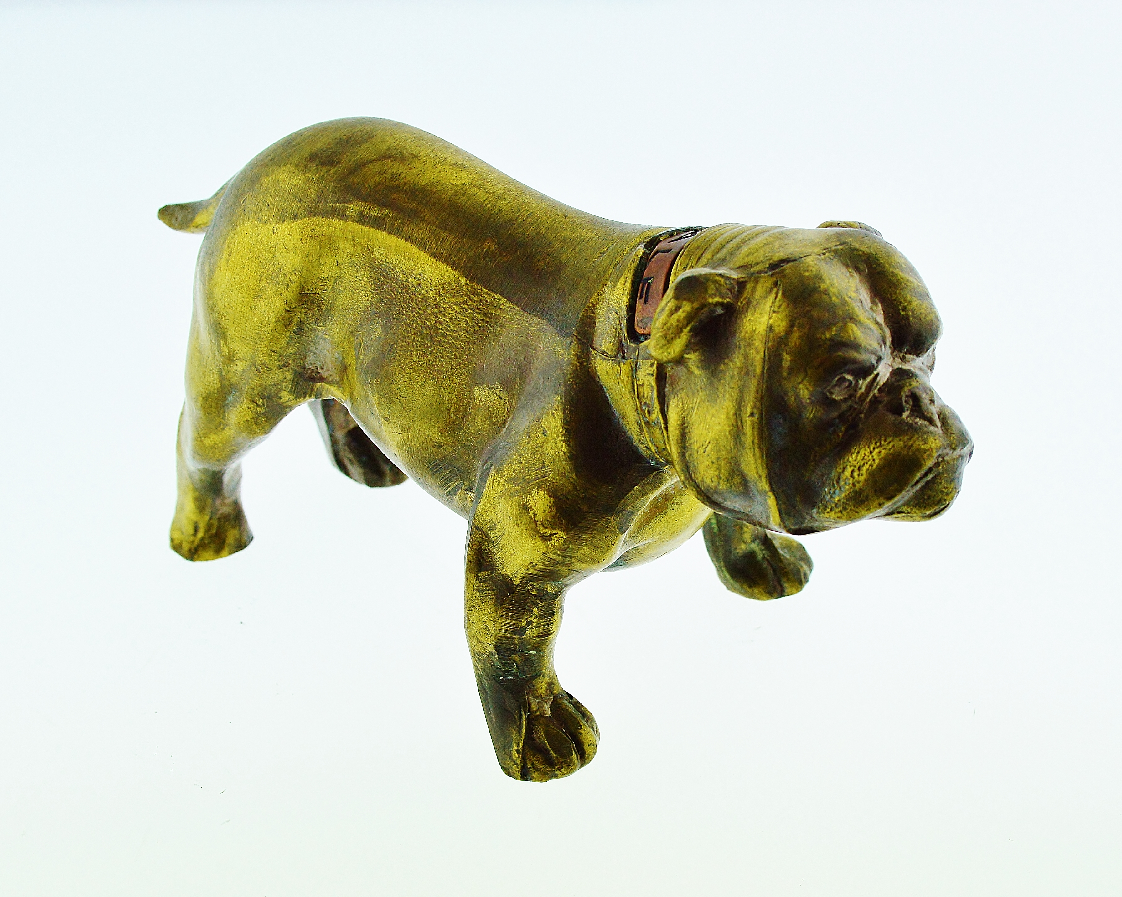 vintage bulldog statue