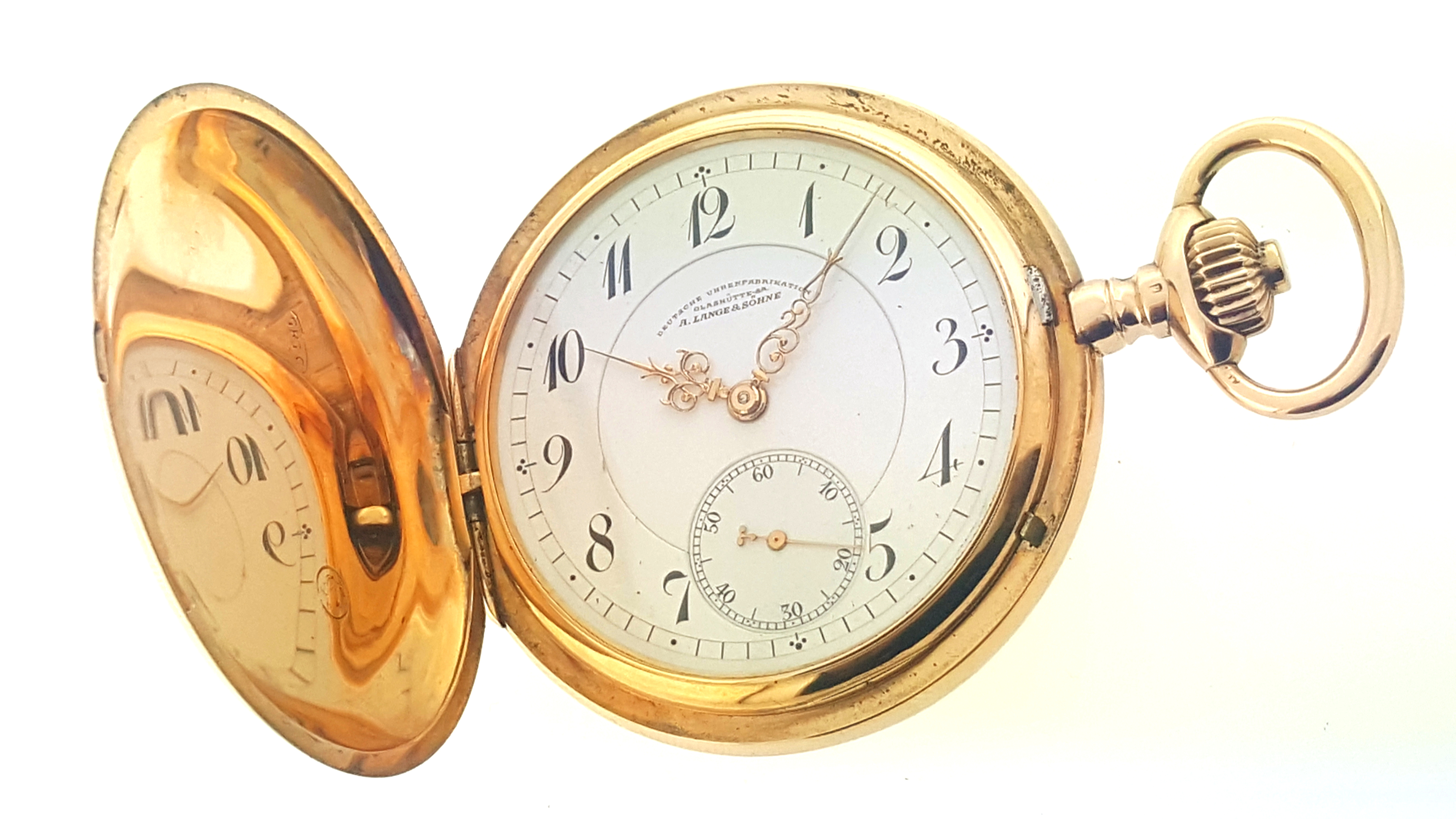 A Lange & Sohne Glashutte 14k Gold Hunters 50mm pocket watch | eBay