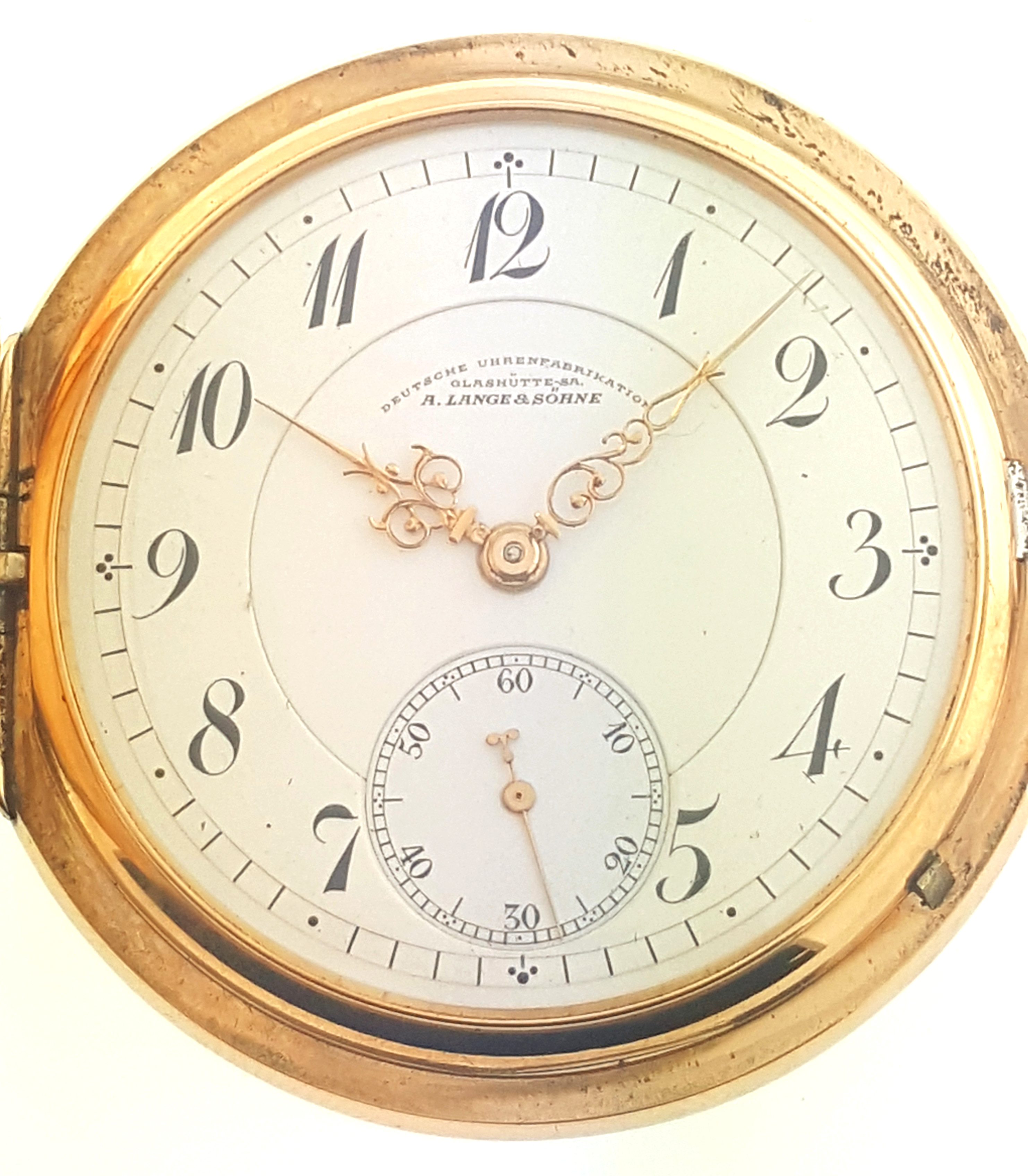 A Lange & Sohne Glashutte 14k Gold Hunters 50mm pocket watch | eBay