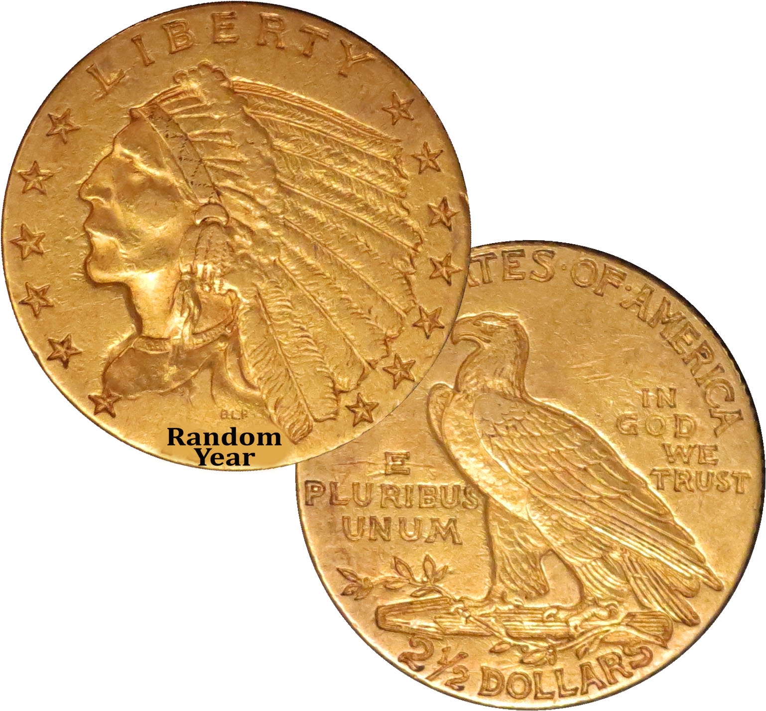 Details About Random Year 1908 1929 250 Indian Head Quarter Eagle Gold Xf