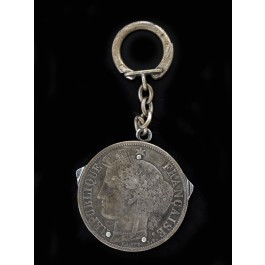 Sterling Silver Key Chain LP - Louis Philippe