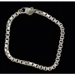 tiffany silver box chain bracelet