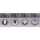2014 50C 50th Anniversary Proof Kennedy High Relief Silver Half Dollar Set ANACS