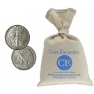 $100 Face Value Bag 90% Silver Walking Liberty Half Dollars XF to AU
