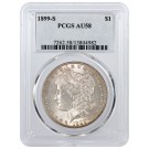 1899 S $1 Morgan Silver Dollar PCGS AU58 About Uncirculated Key Date Coin
