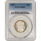 1909 25C Barber Quarter Silver PCGS MS64+ Uncirculated Coin