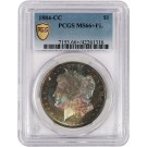 1884 CC Carson City $1 Morgan Silver Dollar PCGS Gold Shield MS66+ PL Toned Coin