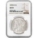1878 CC Carson City $1 Morgan Silver Dollar NGC AU55 Key Date Coin #003