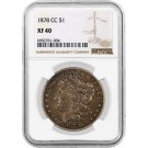 1878 CC Carson City $1 Morgan Silver Dollar NGC XF40 Key Date Coin #004