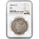 1879 CC Carson City $1 Morgan Silver Dollar NGC G4 Good Circulated Key Date Coin
