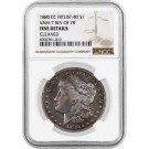 1880 CC $1 Morgan Silver Dollar VAM 7 8/7 Dash Reverse Of 1878 NGC Fine Details 