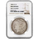 1883 CC Carson City $1 Morgan Silver Dollar NGC Fine Detail Obverse Cleaned Coin