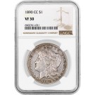 1890 CC Carson City $1 Morgan Silver Dollar NGC VF30 Very Fine Key Date Coin