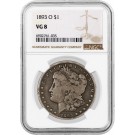 1893 O $1 Morgan Silver Dollar NGC VG8 Very Good Key Date Coin