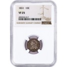 1831 10C Capped Bust Dime Silver NGC VF25 Very Fine Circulated Coin