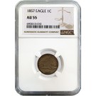 1857 1C Flying Eagle Cent NGC AU55 About Uncirculated Coin