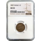 1857 1C Flying Eagle Cent NGC AU53 About Uncirculated Coin