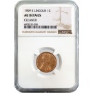 1909 S 1C Lincoln Wheat Cent NGC AU Details Cleaned Key Date Coin