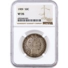 1909 50C Barber Half Dollar Silver NGC VF35 Very Fine Circulated Coin