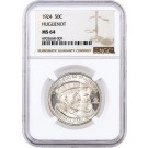 1924 50C Huguenot Tercentenary Commemorative Silver Half Dollar NGC MS64