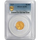 1913 $2.50 Indian Head Quarter Eagle Gold PCGS AU58 About Uncirculated Coin