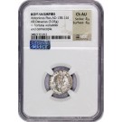 138-161 AD Roman Empire Antoninus Pius AR Denarius Silver NGC Choice AU 4/5 4/5