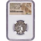 129-125 BC Seleucid Kingdom Demetrius II AR Tetradrachm Silver NGC Ch VF 4/5 3/5