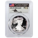 1989 S $1 Proof Silver American Eagle PCGS PR70 DCAM John Mercanti Toned/Spotted