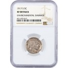 1917 S 5C Buffalo Nickel NGC XF Details Environmental Damage Coin