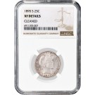 1895 S 25C Barber Quarter Silver NGC XF Details Cleaned Coin