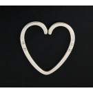 Vintage Georg Jensen Denmark Pattern #44 925 Sterling Silver Heart Key Ring