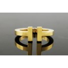 Tiffany & Co T 18k Yellow Gold Square Band Ring Size 6