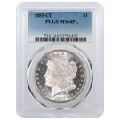 1885 CC Carson City $1 Morgan Silver Dollar PCGS MS64 PL Proof Like Coin