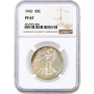 1942 50C Proof Walking Liberty Silver Half Dollar NGC PF67 Superb Gem Coin