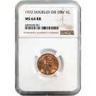 1972 1C Lincoln Memorial Cent Doubled Die Obverse DDO FS-101 NGC MS64 RB