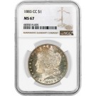 1883 CC Carson City $1 Morgan Silver Dollar NGC MS67 Gem Uncirculated Coin 
