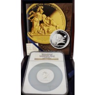 2014 Proof High Relief Libertas Americana Monnaie De Paris 5 oz Silver NGC PF70 UC