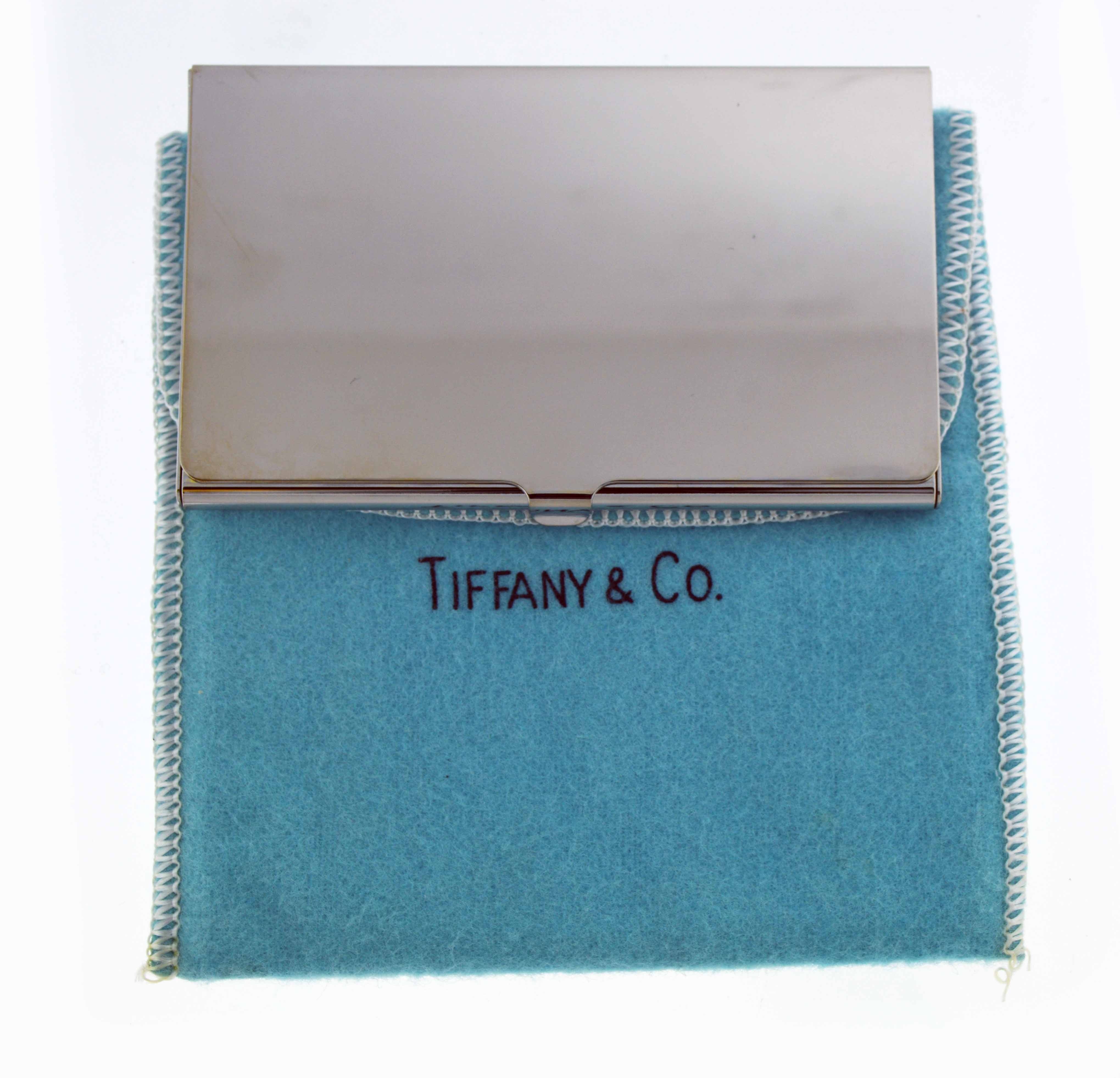 tiffany and co business card holder