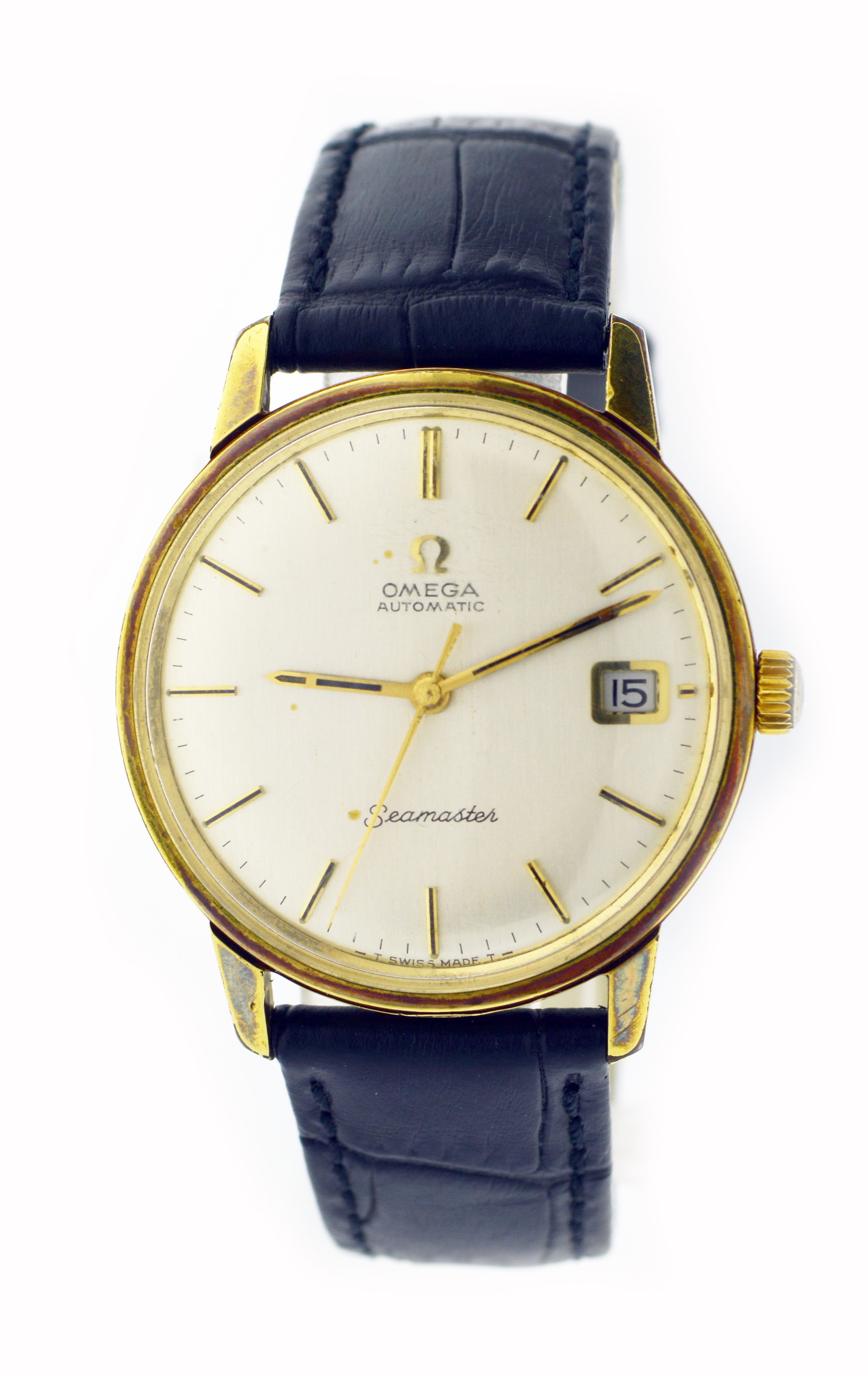 yellow and black omega seamasters
