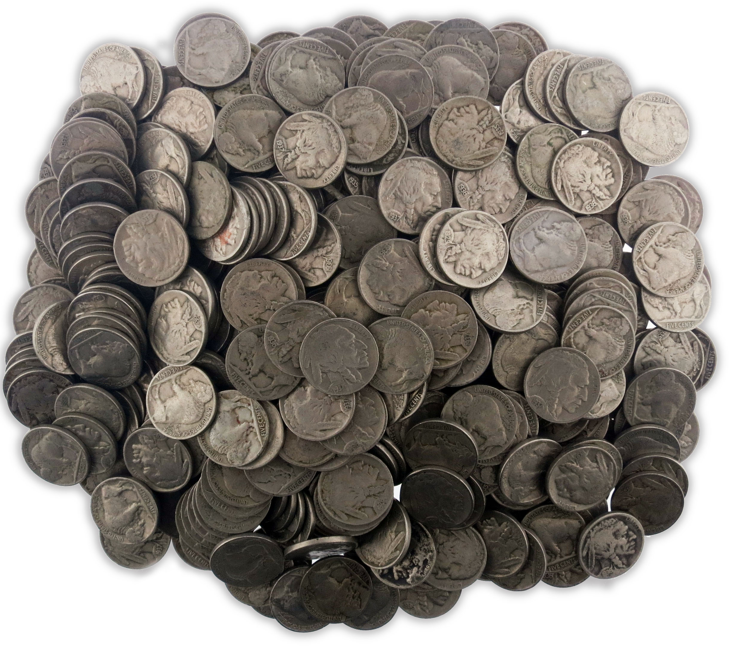 Download Bag Of 400 $20 Face Value Buffalo Nickels Circulated Coins Full Dates | eBay