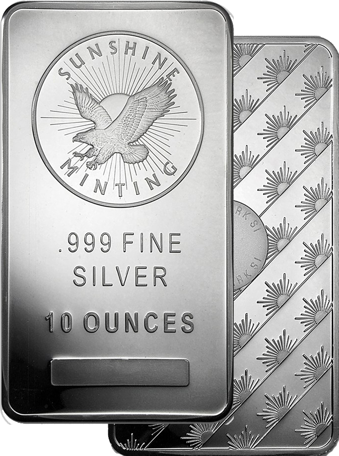 10 Oz Sunshine Mint .999 Fine Silver Bar | EBay